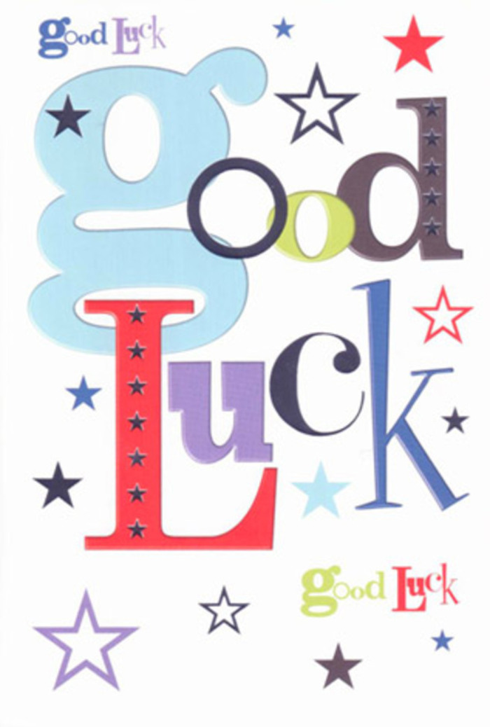 There's a vibrant, celebratory energy to this luck-themed card, echoing the lively pulse of New Cross on a Saturday morning. Each character springs to life: a wide, sky-blue letter, narrow black strokes, vivacious red accents, all offset by a constellation of stars in lemon yellow, moss green, dusky navy, and soft violet. The spacious white background gives every hue and wish room to flourish-a modern touch that fits perfectly with New Cross's creative community. The whole composition feels as if the card itself is part of the applause at a friend's first show at the Albany Theatre or a family celebration at Fordham Park. The material's matte, smooth finish feels both fresh and refined, reminiscent of the paper goods at independent New Cross boutiques. This card, like a little personal talisman, is ready to travel across SE14 to mark new beginnings, filled with hope, cheer, and neighbourly belief in the promise of tomorrow.